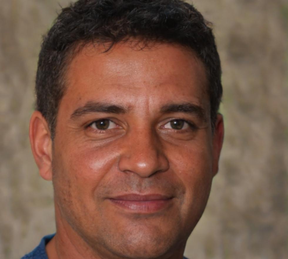 Male model with professional grooming and styling for commercial photography